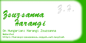 zsuzsanna harangi business card